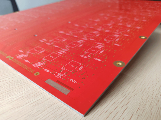 6L FR4 Electronic Circuit Board Assembly Red Solder Mask White Silkscreen
