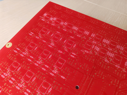 6L FR4 Electronic Circuit Board Assembly Red Solder Mask White Silkscreen