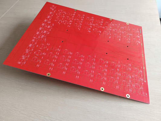 6L FR4 Electronic Circuit Board Assembly Red Solder Mask White Silkscreen